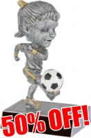 50% OFF – Soccer Female Bobble Head