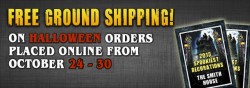 FREE GROUND SHIPPING for Halloween Orders