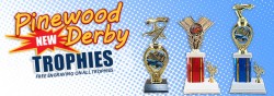 We Have New Pinewood Derby Trophies!