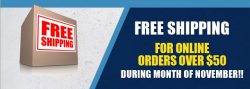 Free Shipping During November!!