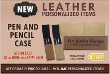 New Leather Pen and Pencil Case