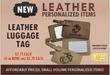 New Leather Luggage Tag